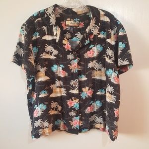 Havana Jack's Cafe Floral Blouse